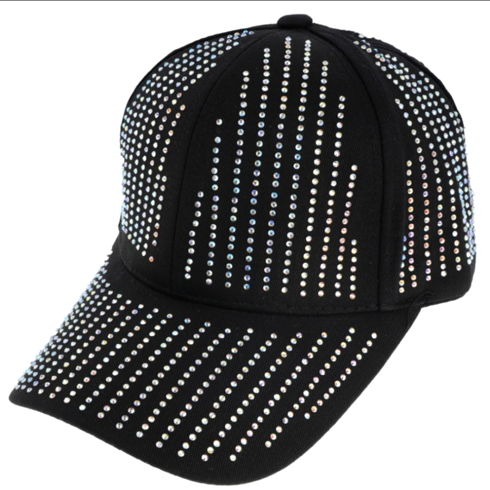 High Fashion Bling Embellished Rhinestone Cotton Embellished Baseball Ca…